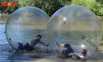 a stylish giant plastic bubble ball